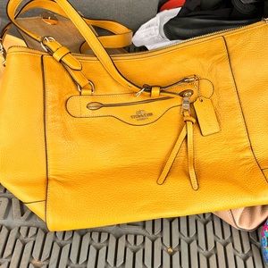 Yellow coach purse
